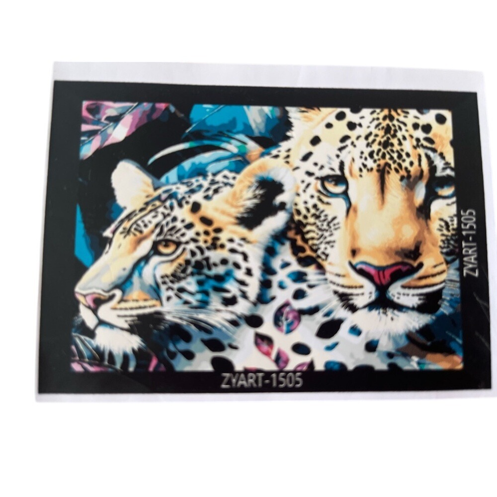 NEW Paint By Numbers Leopards Large Canvas Kit 24" x 16"